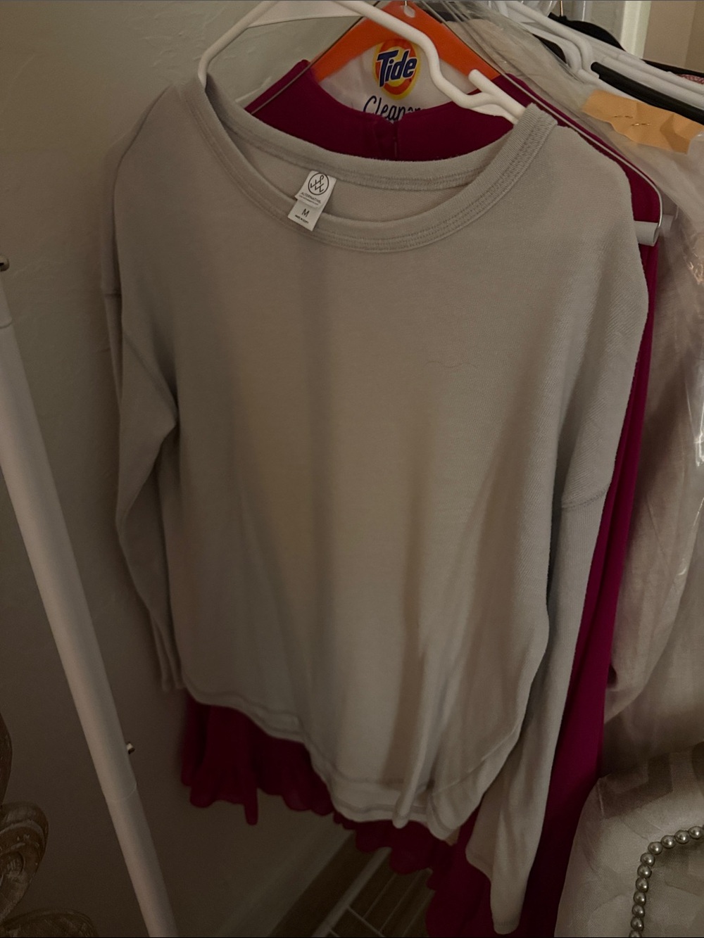 Alternative Collective Light Gray Knit Crewneck Sweatshirt